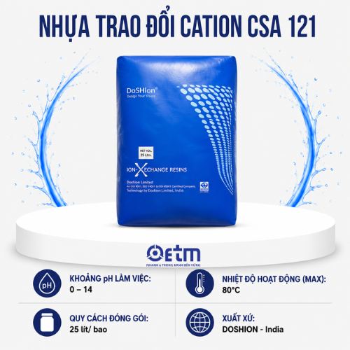 Nhựa trao đổi Cation CSA 121